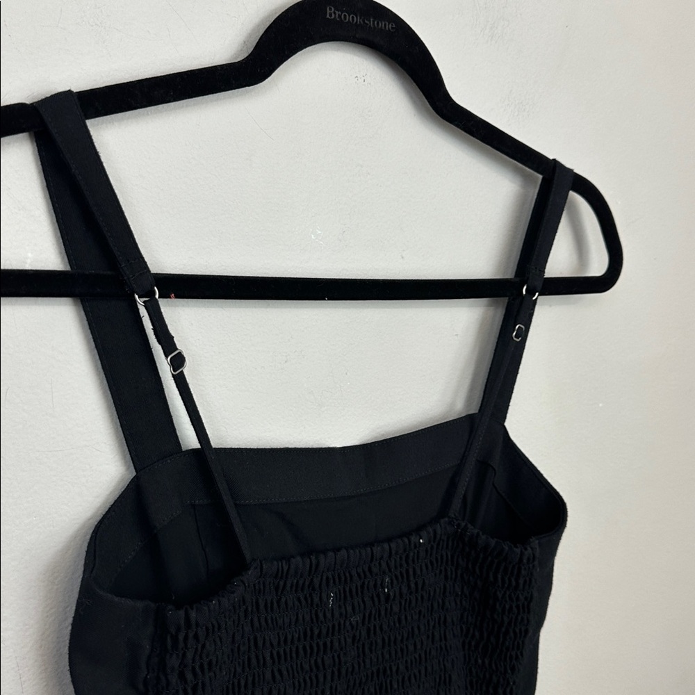 Abercrombie & Fitch Black Smocked Waist Jumpsuit - Picture 10 of 14